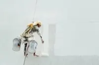 A tradesperson working on site